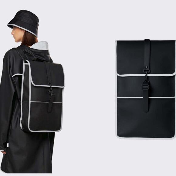 Rains Unisex Reflective Backpack NWT One size main image 5